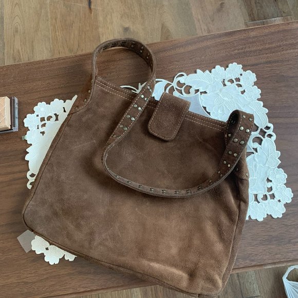GAP Handbags - Vintage Gap Brown Suede Bag
